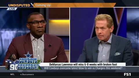 UNDISPUTED | Shannon: Cowboys will miss the playoffs after DeMarcus Lawrence miss 6-8 weeks