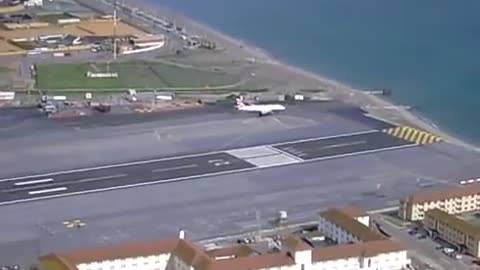Gibraltar Airport, one of the most unusual