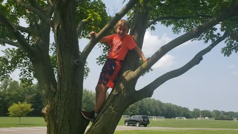 Connor Stuck In a Tree