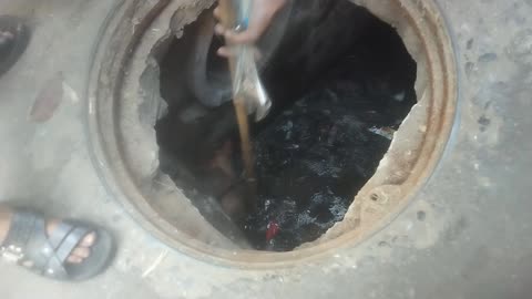 Rescuing a Dog Stuck in a Manhole