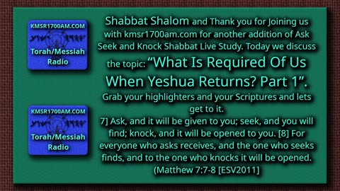 What Is Required Of Us When Yeshua Returns