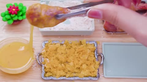 Tasty Idea Cook Delicious KFC x Lay's BBQ Crunch Chicken in Miniature Kitchen 🍗 Mini Yummy Recipe