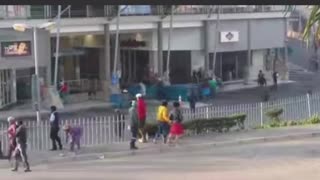 Protesters at Reservoir Hills Mall