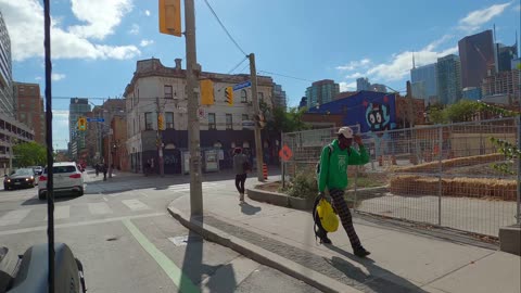 Most Dangerous Area and Streets in Toronto Sherbourne St & Dundas St E | | CANADA 4K Drive