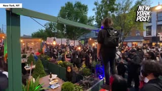 BLM Protesters Scream at White Diners in NYC: "We Don't Want You Here"