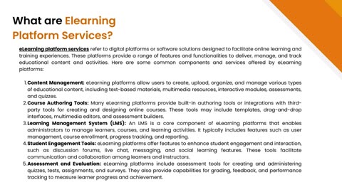 Elearning Platform Services: Empowering Education in the Digital Age