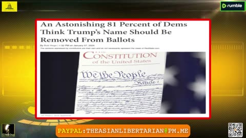 Why Do 81% Of Communists Want Trump Removed From Ballots