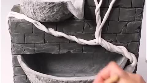 A magnificent DIY tabletop waterfall fountain ⛲