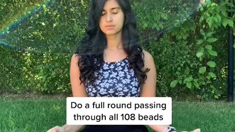 Mala bead meditation