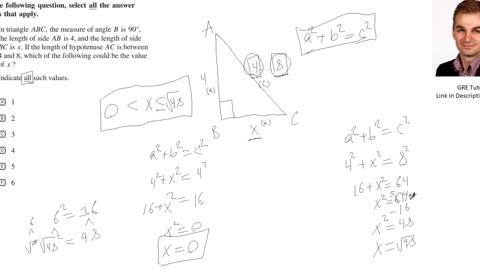 Pythagorean Theorem Problem: Practice GRE with a Cambridge PhD