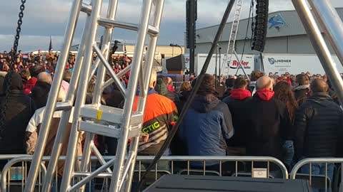 Star Spangled Banner at a Trump Rally