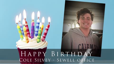 Happy birthday to Cole Silvey