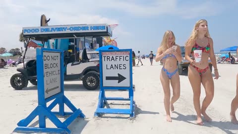 BEACH FLORIDA USA - BEST VIDEO 2023 - beach walk Florida