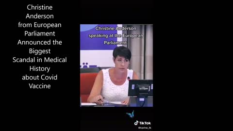 Christine Anderson Announced the Biggest Scandal in Medical History