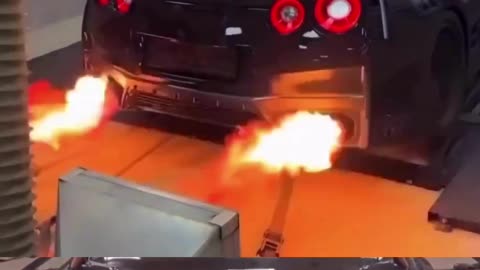 When the GTR Roars, Flames Soar! 😍