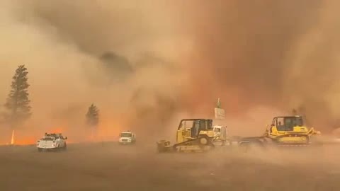 A video of a fire whirl from the Tennant Fire on June 29th.