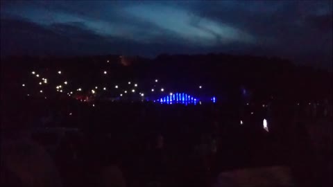 Dancing fountains on Midsummer's fest (Andrea Bocelli "Time say goodbye")