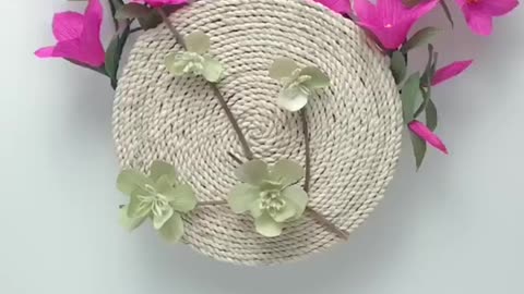 Creative products made of corn husk, the tutorial is very simple