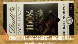 Chocolate 100 Percent Cocoa - Blood Sugar Test