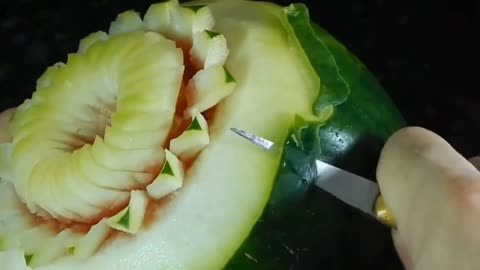Decoration with Watermelon, Fruit Carving Decoration