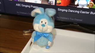 Singing Dancing Easter Bunny Blue