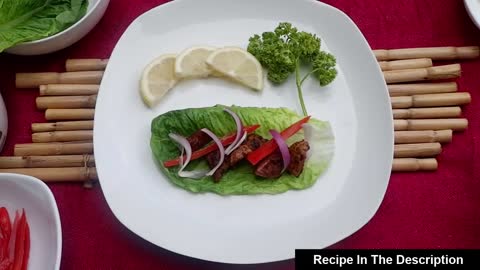 Keto Recipes - Pork Fajita Lettuce Wrap