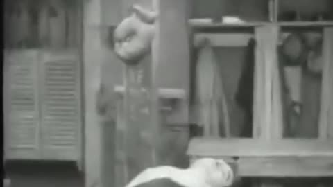 Charlie Chaplin attempt the boxing match and was nocked down..