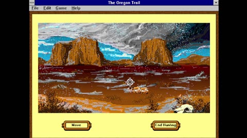 The Oregon Trail "Deluxe" Version released for DOS (IBM) in 1992
