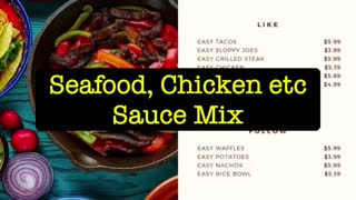 How to make Sauce Mix Packet