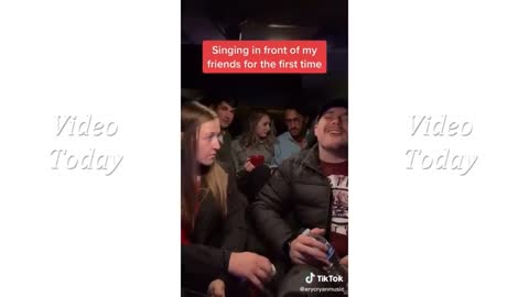 Singing In Front Friends Priceless Reaction Compilation🥰😘