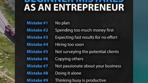 Beginner Mistakes to AVOID as an Entrepreneur
