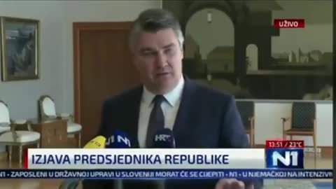 Croatia President says "no more covid vaxinations"