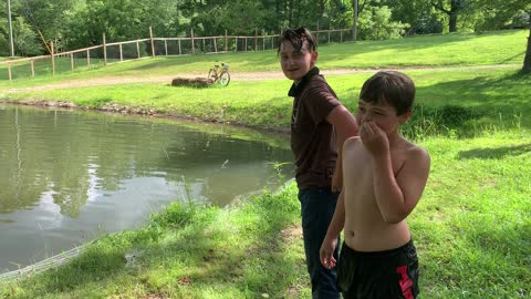 Fun at Naked Creek Pond