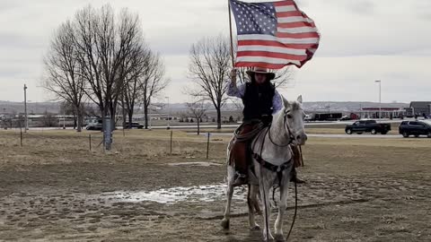 American Freedom Convoy Patriot Gillette Wyoming