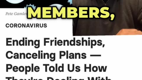 Remember When People Were Willing To End Relationships Because You Didn’t Buy Into The Propaganda?