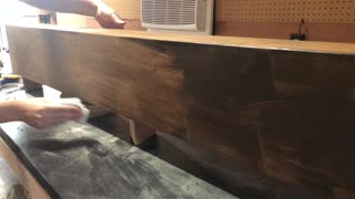 Staining some floating shelves (4K) - Part 2