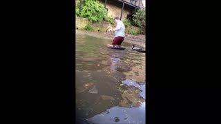 Epic Hilarious Bike River Fail May 2016