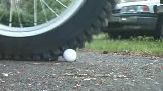 Trials Tire Golf Ball Test