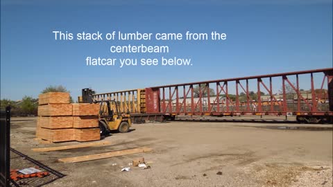 Loading a Lumber Truck with a Forklift