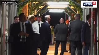 President Trump leaves fundraiser tonight in NYC