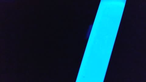A blue glow stick test tube