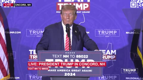 LIVE: President Trump in Concord, Donald Trump