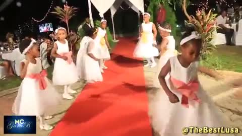 children dancing funny wedding