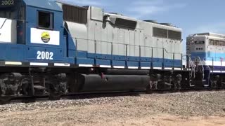 Two Vehicles Nearly Collide with Train and Each Other