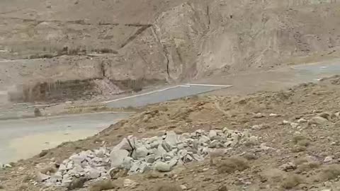 #Landslide #Narrow Road # Snow #Weather #Drive