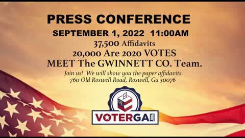 Press Conference Thursday, Sept. 1 at 11:00 AM