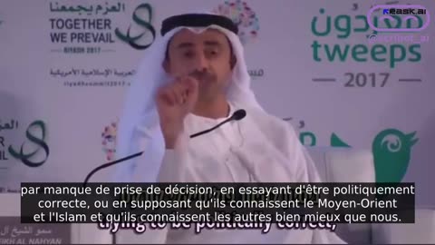 le ministre des Affaires étrangères des Émirats arabes unis lançait un avertissement à l'Occident