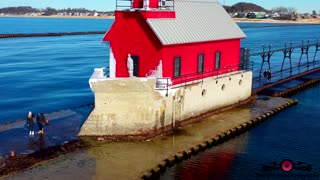 Stunning Views of Grand Haven Lighthouse taken