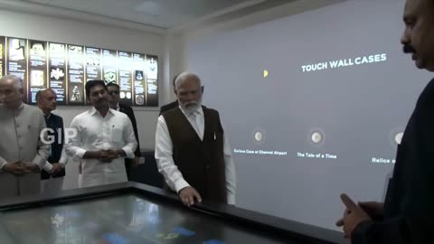 PM Modi visits exhibition at NACIN in Palasamudram, Andhra Pradesh