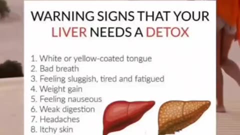 Warning signs that your liver needs a detox